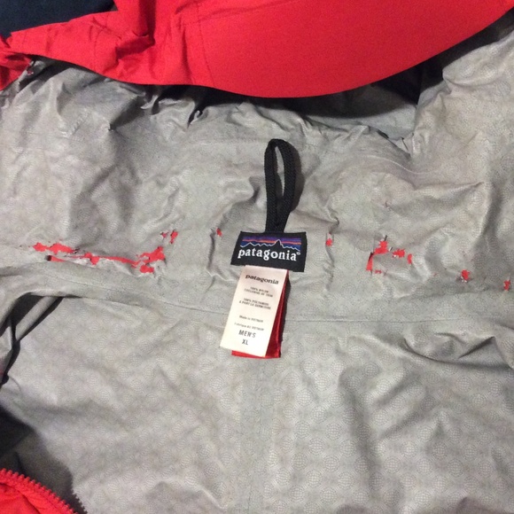 Patagonia Rainshadow waterproof Jacket -Men's XL - RED - Picture 5 of 10